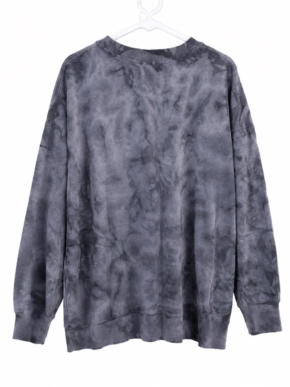 Old Navy Charcoal Gray Tie-Dye Crewneck Sweater